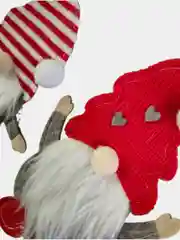 Коралловый меланж украшение новогоднее для стола, Конверт для столовых приборов гном