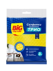 BIG City Салфетки целлюлозные Трио 3шт