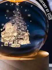 Хрустальный шар-ночник 3D, настольный стеклянный светильник
