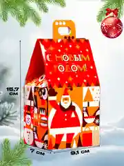 Красный новогодняя подарочная коробка для новогоднего подарка, 3 вида, 9,1 х 7 х 15,7 см