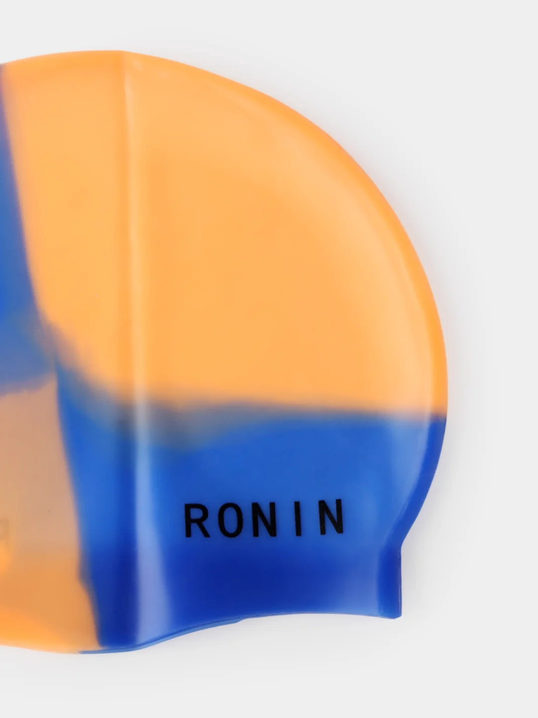 Оранжевый шапочка для плавания Ronin детская силиконовая, градиентные расцветки