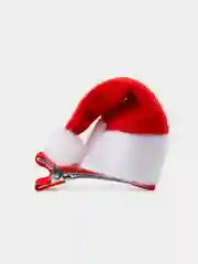 Новогодняя заколка для волос в форме новогодней шапки, новогодний колпак