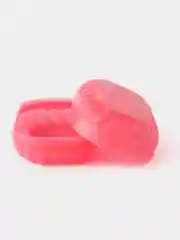 Кораллово-розовый мыльница дорожная, закрытая, пластиковая, с крышкой