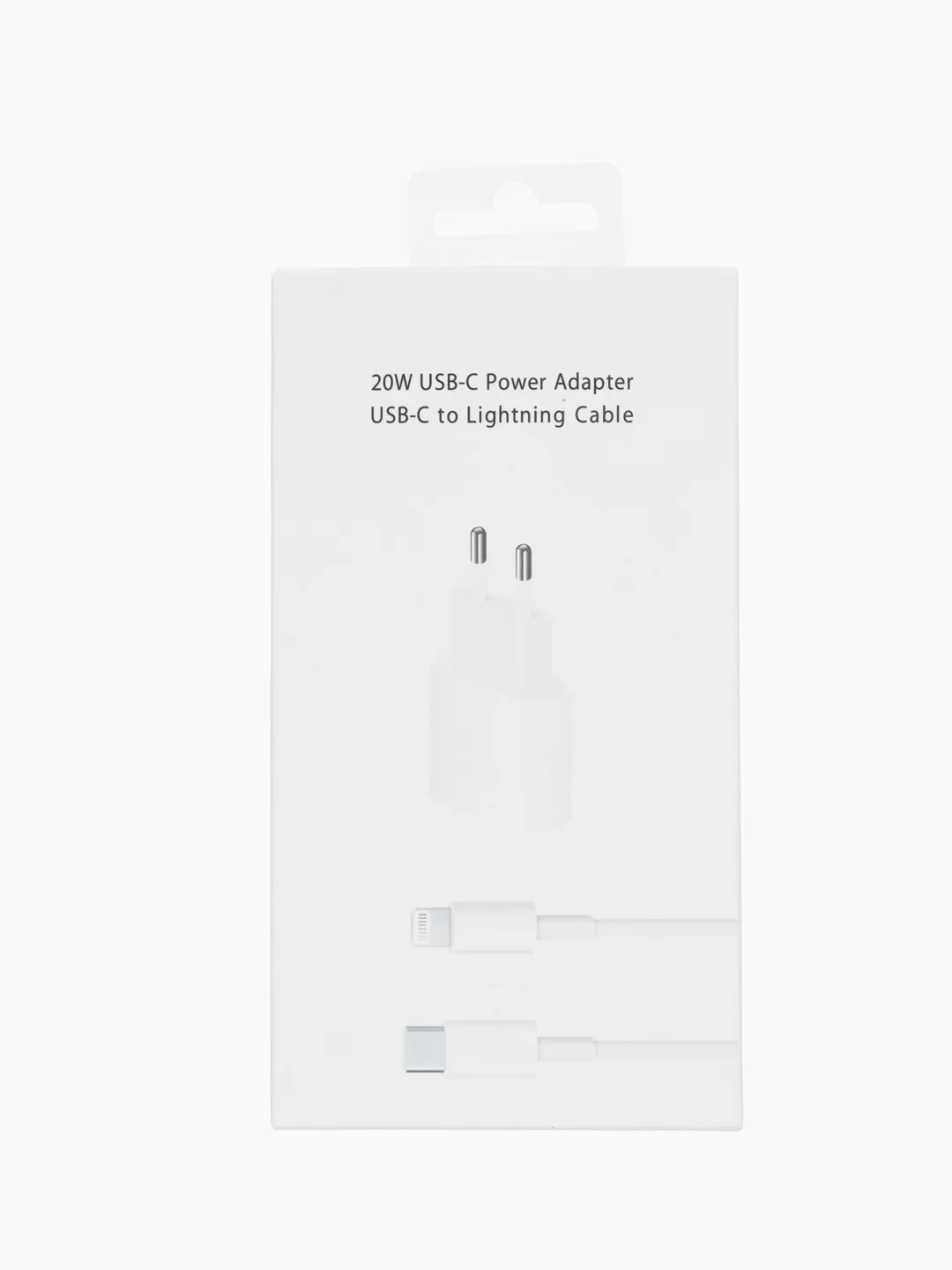 Зарядное устройство для iPhone с кабелем Lightning Type-C 20W, быстрая зарядка