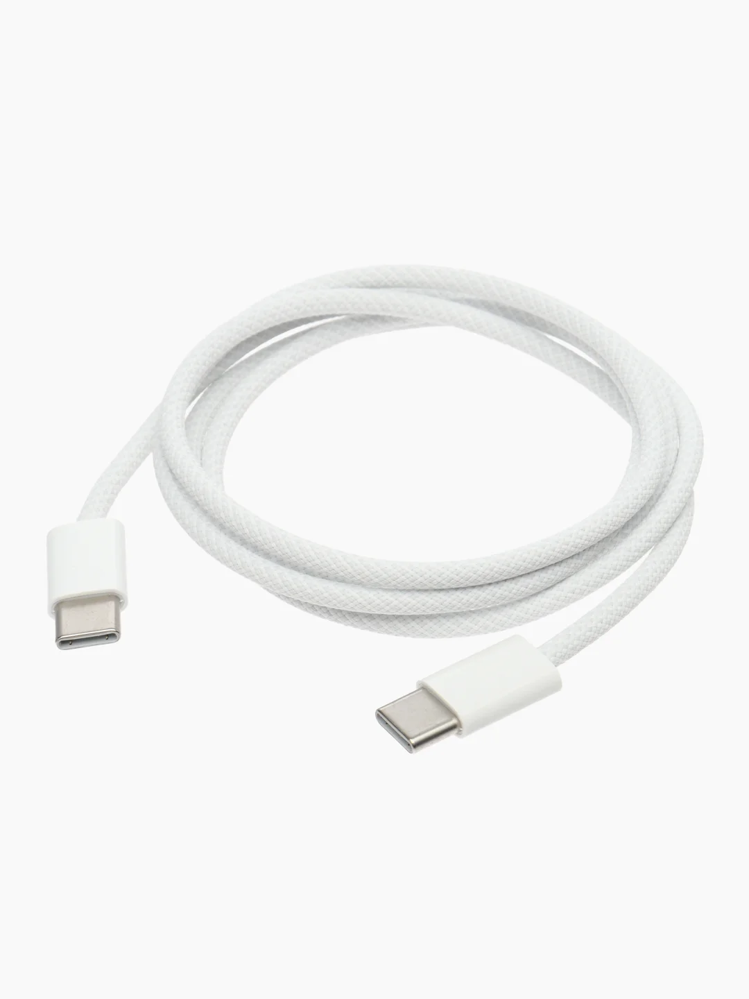 Быстрая зарядка Type-C для IPhone 15: блок 25W + плетеный кабель, 1 метр / комплект