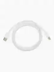 Плетеный кабель Type-C для iPhone 15, Pro Max, Pro, Plus/ 1 метр/белый