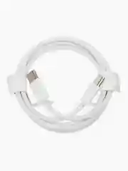 Плетеный кабель Type-C для iPhone 15, Pro Max, Pro, Plus/ 1 метр/белый