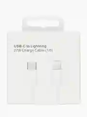 Кабель Lightning-USB Type C (1 метр) 27w, Быстрая зарядка,Провод для Айфона белый плетеный