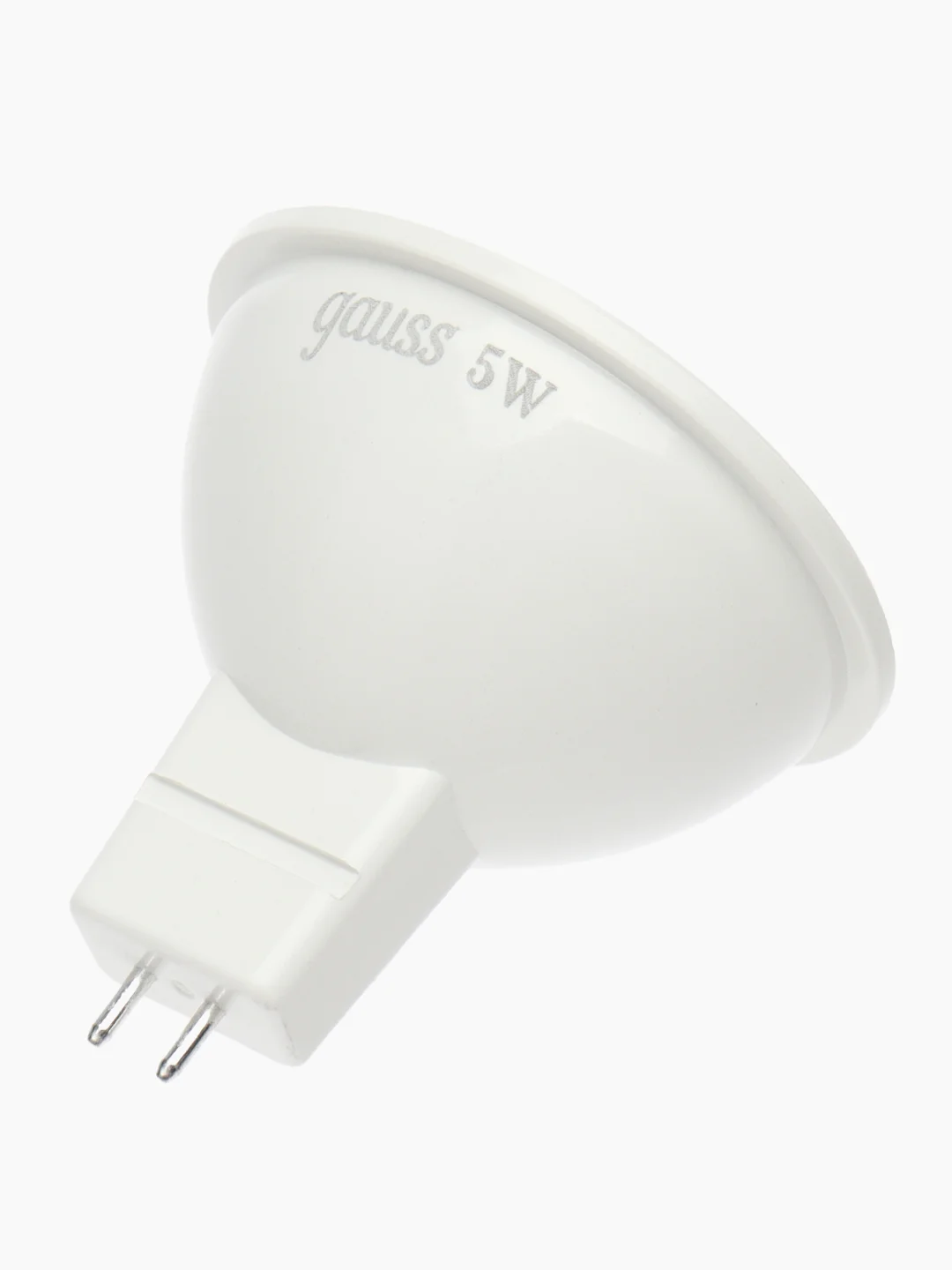 Лампочка светодиодная MR16 GU5.3 5W теплый свет 3000K УПАКОВКА 10 шт. Gauss
