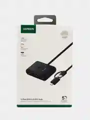 USB-концентратор (хаб) 4 в 1 Ugreen 4xUSB-A 4xUSB-A 3.0 (40850)