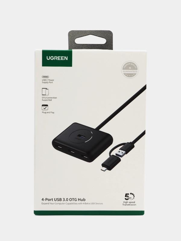 USB-концентратор (хаб) 4 в 1 Ugreen 4xUSB-A 4xUSB-A 3.0 (40850)