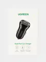 Автомобильное зарядное устройство 24Вт UGREEN ED018 / 2xUSB-A 2.4A / цвет черный (50875)
