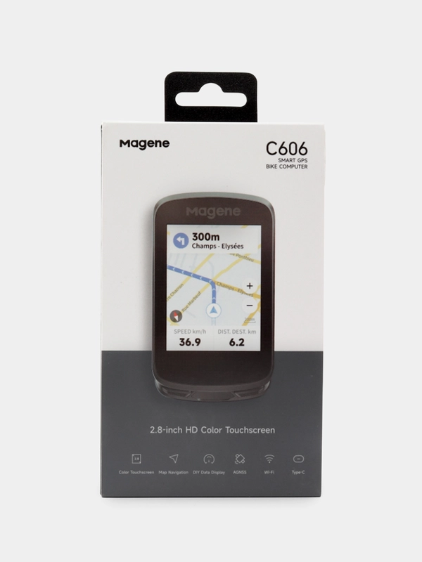 Беспроводной GPS велокомпьютер Magene C606, с навигатором, WiFi, ANT+, Bluetooth
