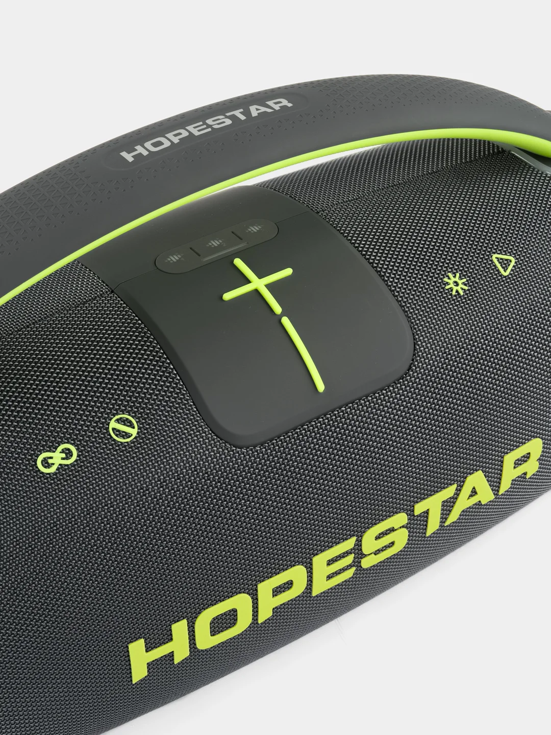 Серый портативная колонка Hopestar A65 Bluetooth, True Wireless Stereo, микрофон и LED подсветка