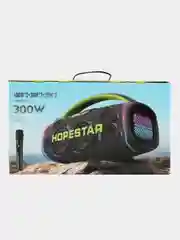 Серый портативная колонка Hopestar A65 Bluetooth, True Wireless Stereo, микрофон и LED подсветка