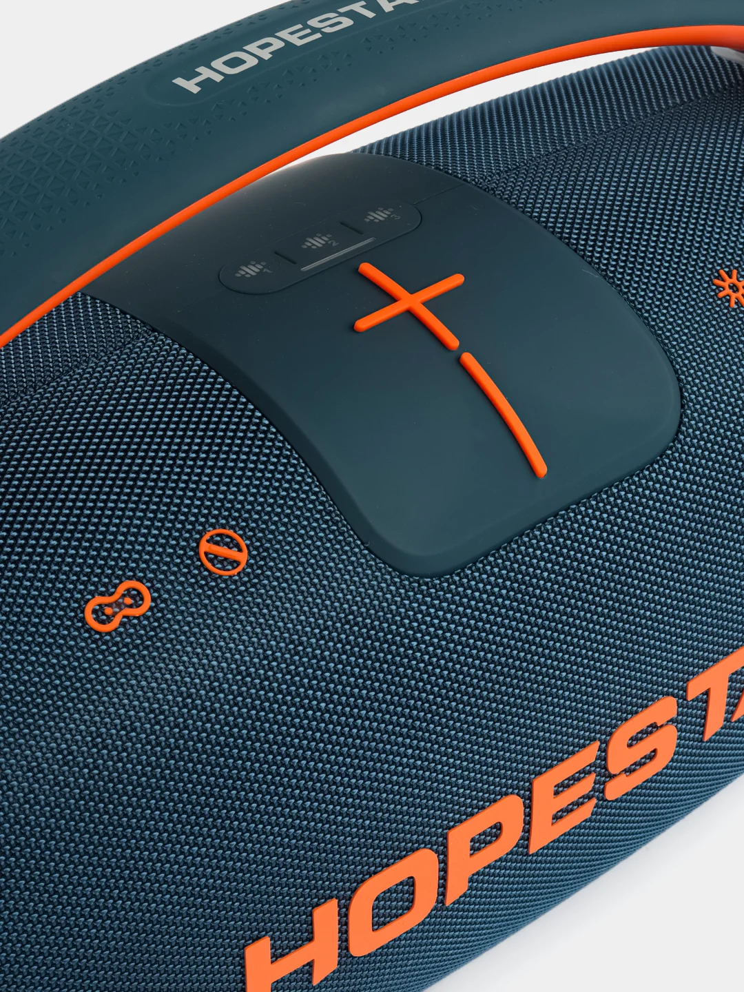 Синий портативная колонка Hopestar A65 Bluetooth, True Wireless Stereo, микрофон и LED подсветка