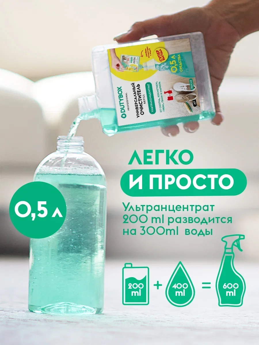 Ультраконцентрат универсального очистителя DUTYBOX Refill, 200 мл