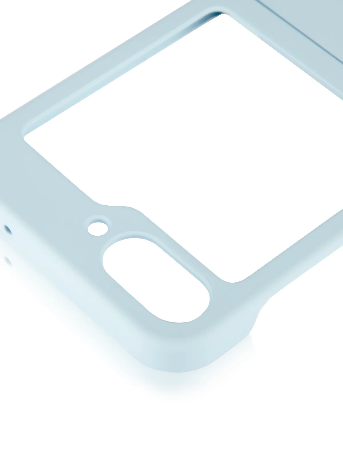Светло-синий чехол для Samsung Galaxy Z Flip 6 защитный пластиковый ROSCO тонкий матовый soft-touch