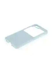 Светло-синий чехол для Samsung Galaxy Z Flip 6 защитный пластиковый ROSCO тонкий матовый soft-touch