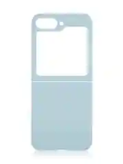 Светло-синий чехол для Samsung Galaxy Z Flip 6 защитный пластиковый ROSCO тонкий матовый soft-touch