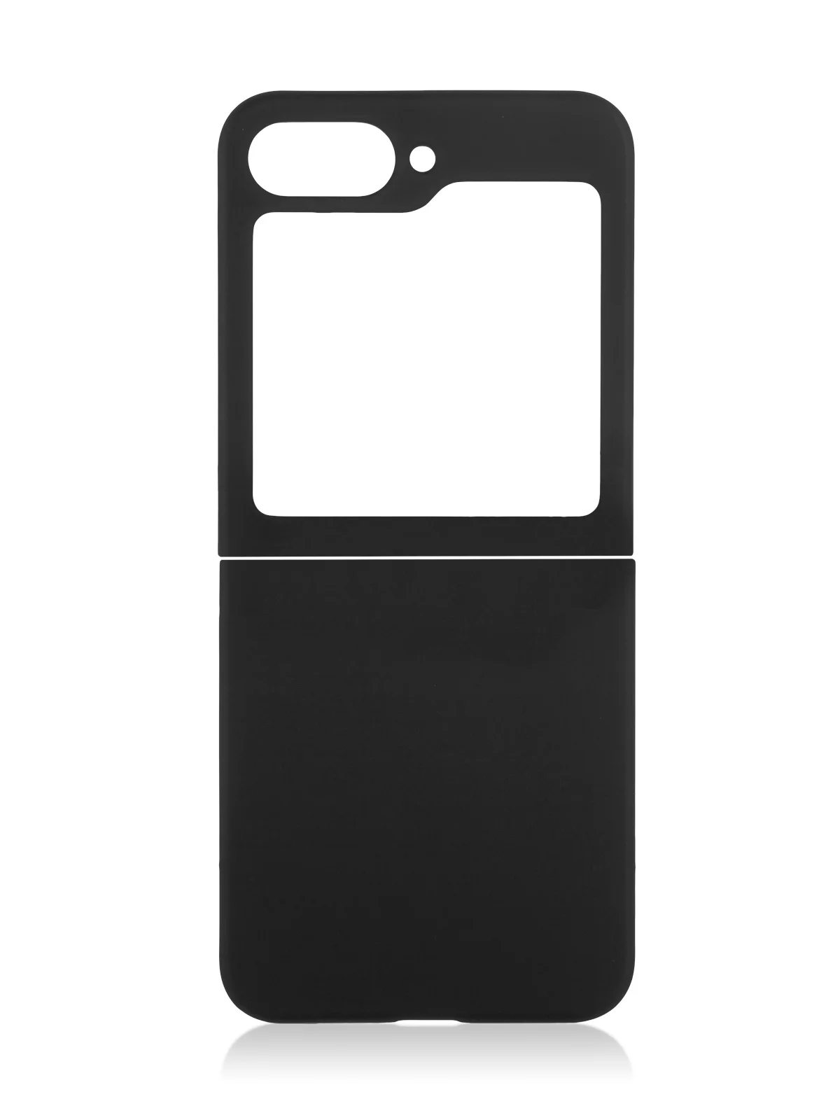 Черный чехол для Samsung Galaxy Z Flip 6 защитный пластиковый ROSCO тонкий матовый soft-touch