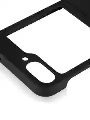 Черный чехол для Samsung Galaxy Z Flip 6 защитный пластиковый ROSCO тонкий матовый soft-touch