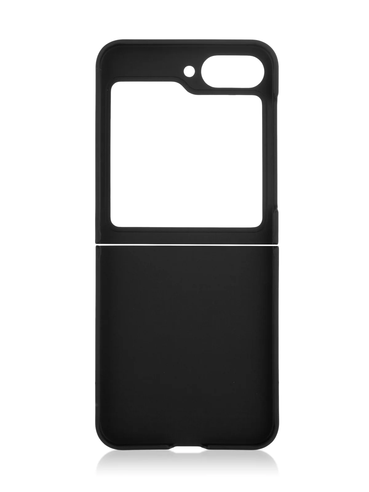 Черный чехол для Samsung Galaxy Z Flip 6 защитный пластиковый ROSCO тонкий матовый soft-touch