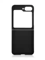 Черный чехол для Samsung Galaxy Z Flip 6 защитный пластиковый ROSCO тонкий матовый soft-touch