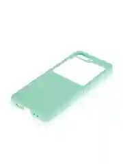 Зеленый чехол для Samsung Galaxy Z Flip 6 защитный пластиковый ROSCO тонкий матовый soft-touch