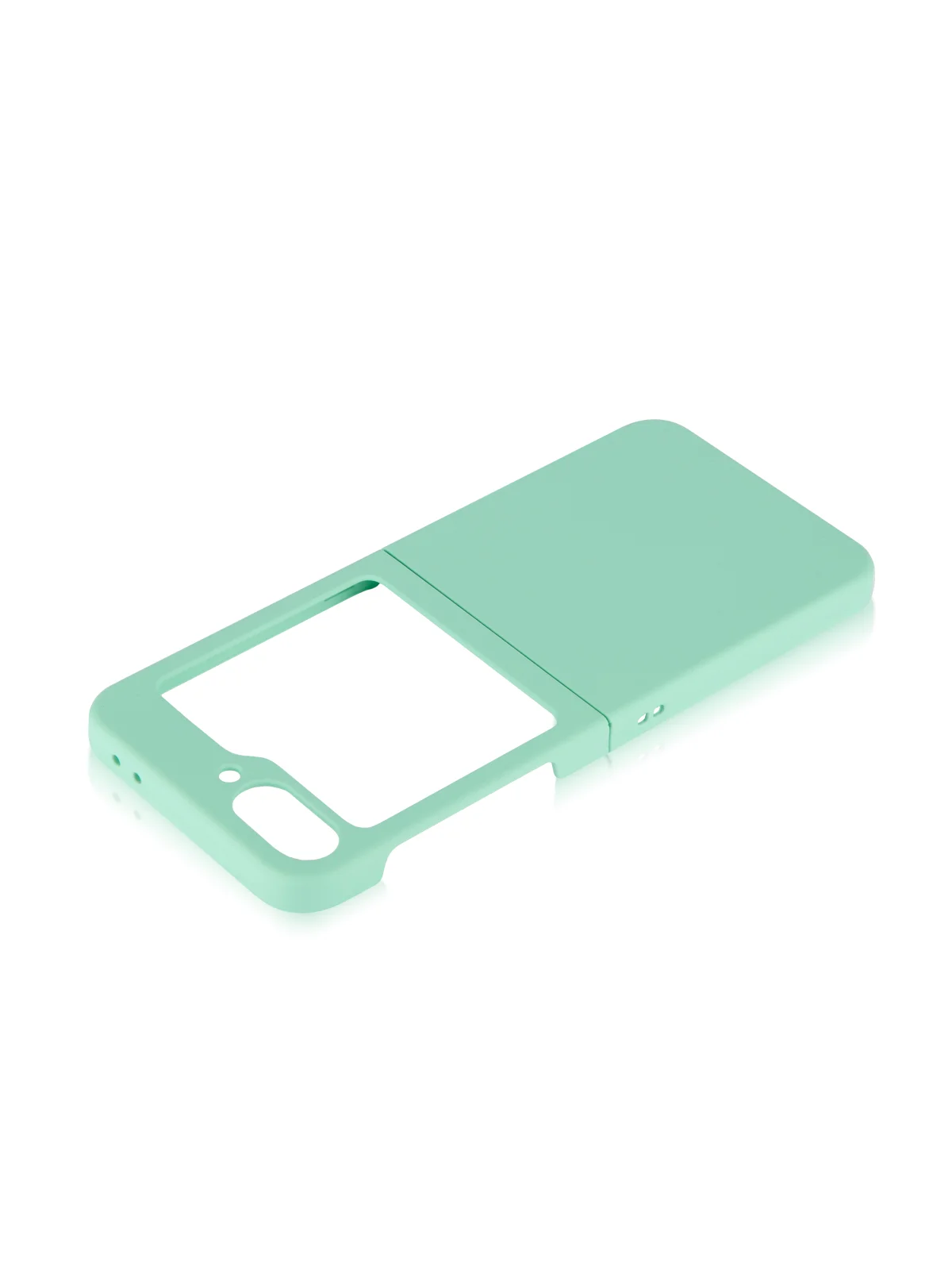 Зеленый чехол для Samsung Galaxy Z Flip 6 защитный пластиковый ROSCO тонкий матовый soft-touch