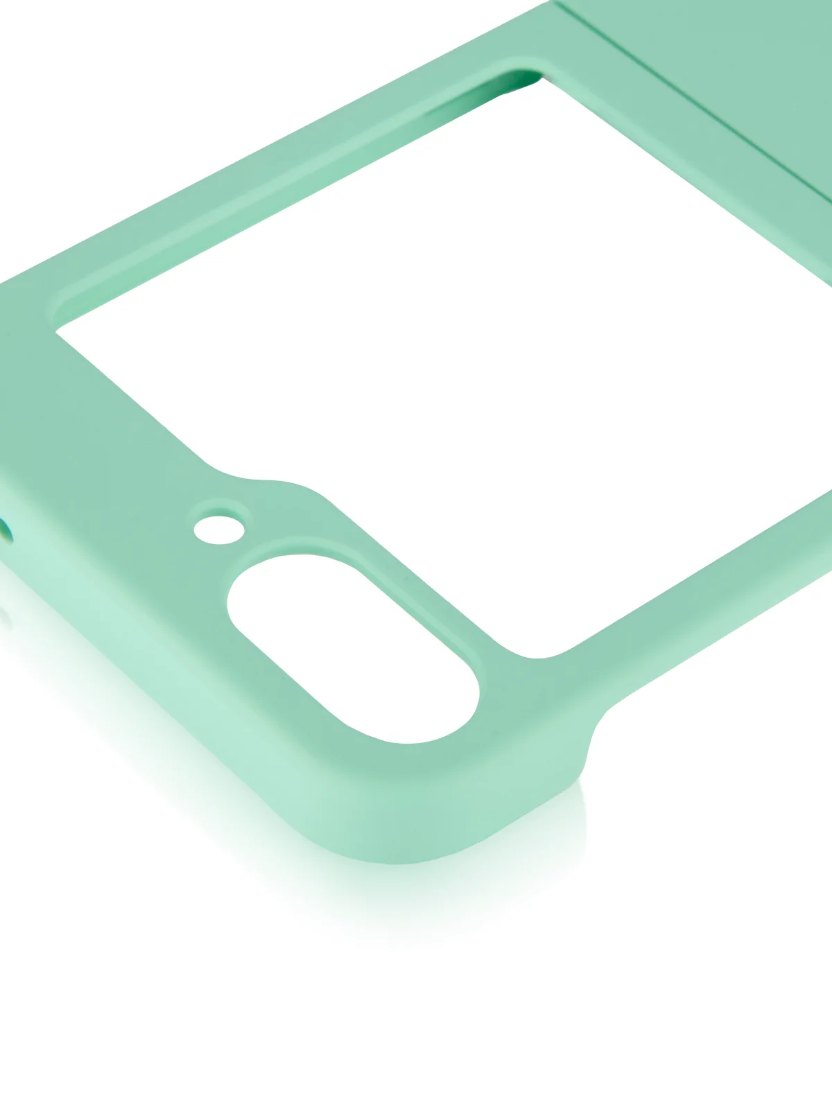 Зеленый чехол для Samsung Galaxy Z Flip 6 защитный пластиковый ROSCO тонкий матовый soft-touch
