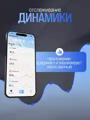 Белый весы напольные электронные Titan Electronics 07 MINI, 14 показателей, до 180 кг