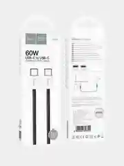 Кабель type-c type-c для iPhone и Android 60W Hoco X104, быстрая зарядка, длина 1 или 2 м