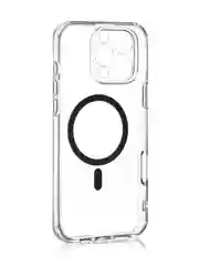 Прозрачный чехол MagSafe для iPhone 16 Pro Max, пластиковый с силиконом ROSCO защитой камер, магнитом