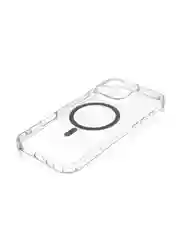 Прозрачный чехол MagSafe для iPhone 16 Pro Max, пластиковый с силиконом ROSCO защитой камер, магнитом