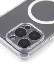 Прозрачный чехол MagSafe для iPhone 16 Pro Max, пластиковый с силиконом ROSCO защитой камер, магнитом