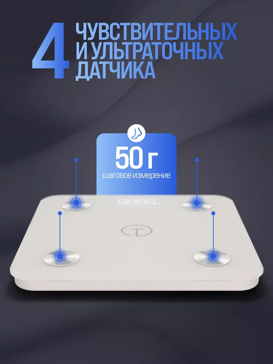 Весы напольные электронные Titan Electronics 07 MINI, 14 показателей, до 180 кг