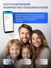 Белый весы напольные электронные Titan Electronics Умные весы стеклянные до 180 кг