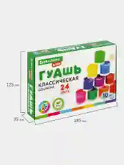 Гуашь (краска) для рисования школьная Brauberg Kids New, 24 цвета по 10 мл, 192370