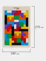 Головоломка Brauberg Kids, для детей деревянная Тетрис от 3 лет, сортер, пазлы для малышей