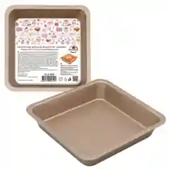 Кулинарная форма для выпечки "Квадрат". Размеры: (верх/низ) 20,5х20,5х4см/18х18х4см.