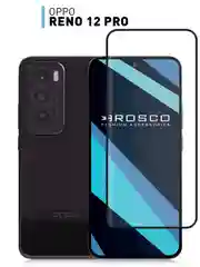 Стекло 3D для Oppo Reno 12 Pro защитное ROSCO олеофобное закаленное со шпателем и рамкой