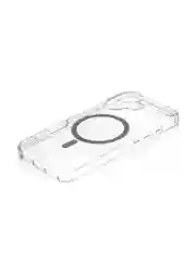 Прозрачный чехол MagSafe для iPhone 16 пластиковый с силиконом ROSCO прозрачный, магсейф защита камер