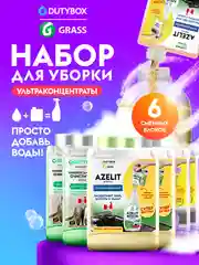 Набор концентратов чистящих средств для уборки дома DUTYBOX Refill, 6шт