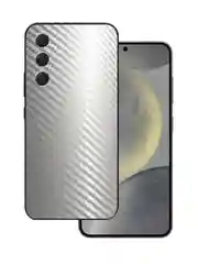 Серебряный защитная пленка для Samsung Galaxy A16 под карбон, черная,назад, кожу