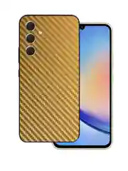 Защитная пленка для Samsung Galaxy A16 под карбон, черная,назад, кожу