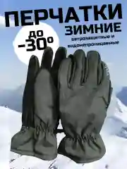 Тёмно-зелёный перчатки женские, мужские, зимние, сенсорные, спортивные, горнолыжные