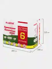 Бумажные полотенца, в рулоне, для дома и кухни, 2-хслойные, 6 рулонов, 6 х 14,7 м, Laima