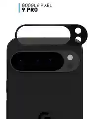 Черный стекло на камеру для Google Pixel 9 Pro защитное ROSCO прозрачное закаленное черная рамка