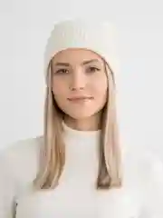 Бежевый шапка зимняя женская